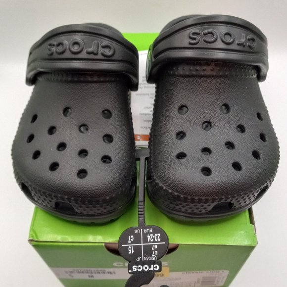 CROCS Other - NWT Children's Classic Clog T Black Toddler Slip-Ons Size C5